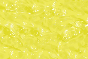 Yellow texture of jelly or gel or gelatin dessert