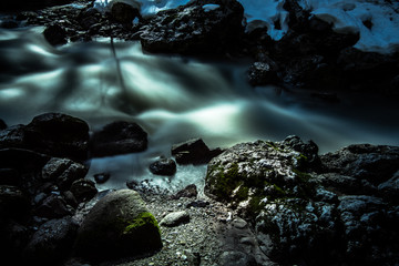 Creek in austria winter