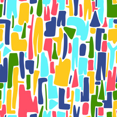 Terrazzo colorful pattern on white backgroung vector illustration flat desing