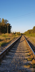 way, road, track, railway, rails, track, direction, journey
