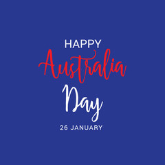 illustration of a Background for Happy Australia Day.
