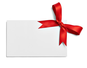 ribbon bow card note chirstmas celebration greeting