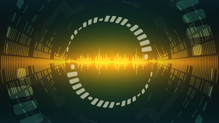 Tech elements abstract background