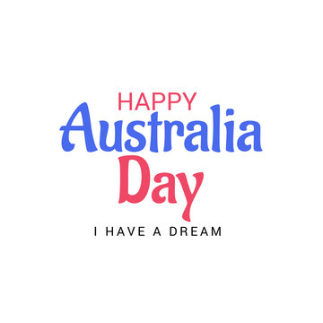 illustration of a Background for Happy Australia Day.