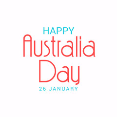 illustration of a Background for Happy Australia Day.