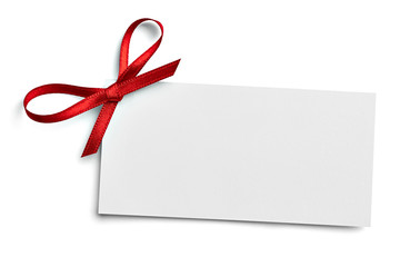 ribbon bow card note chirstmas celebration greeting