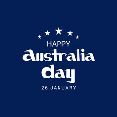 illustration of a Background for Happy Australia Day.