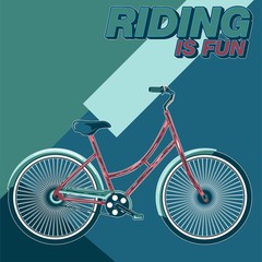 Bicycle Ride More Vector illustration - Vector