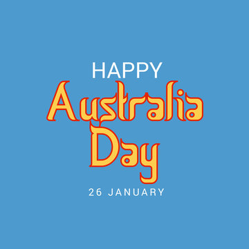 illustration of a Background for Happy Australia Day.