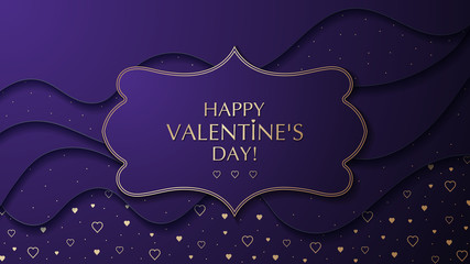 The Valentine s Day cut paper effect background