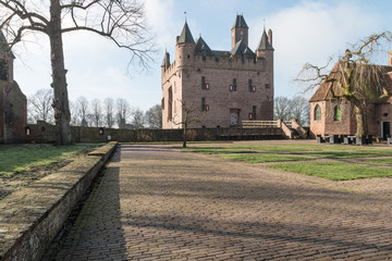 Fototapeta na wymiar A castle in the east of the Netherlands