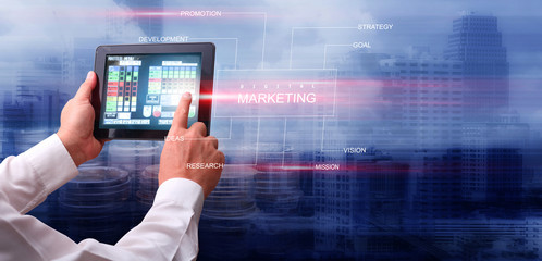 International financial consulting and Office buildings concept of business background.