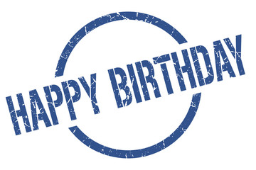 happy birthday stamp