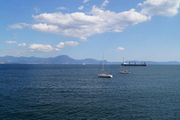 Fototapeta premium the coast of Naples on a sunny day