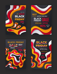 Obraz premium Black Friday Autumn Sale, Seasonal Special Offer
