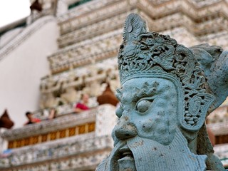 wat arun as a famous landmark in Bangkok, Thailand