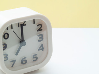 alarm clock on white background