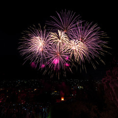Fireworks celebration, Bulgaria, Europe