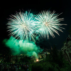 Fireworks celebration, Bulgaria, Europe