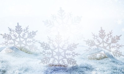 Christmas snowflakes isolated on  background