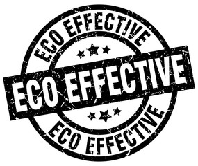 eco effective round grunge black stamp