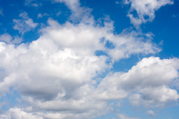 Naklejka na ściany i meble Clouds with blue sky.