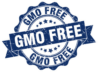 gmo free stamp. sign. seal