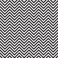 Chevron zigzag seamless pattern of parallel lines. Geometric wave. Seamless background with horizontal black and white stripes in zigzag.