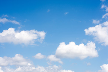 Naklejka na ściany i meble Clouds with blue sky.