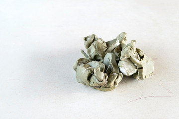 Sculpture clay for create sculpture art model. Handmade and craft object.