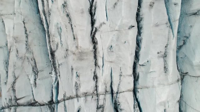 4K Rising Aerial Jokulsarlon Vatnajokull Glacier