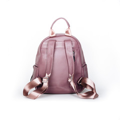 pink leather bag