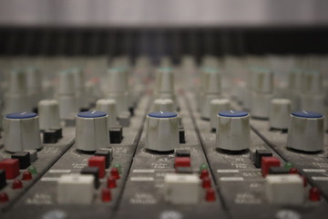 mixing console music