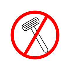 Hairy January. No shaver sign