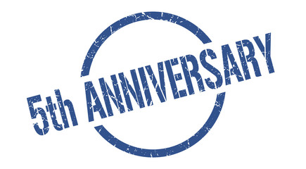 5th anniversary stamp