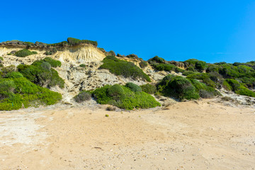 Greece, Zakynthos, Beautiful dunes of gerakas bay