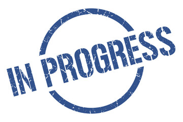 in progress stamp
