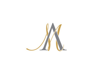 AM MA Letter Logo Icon 002