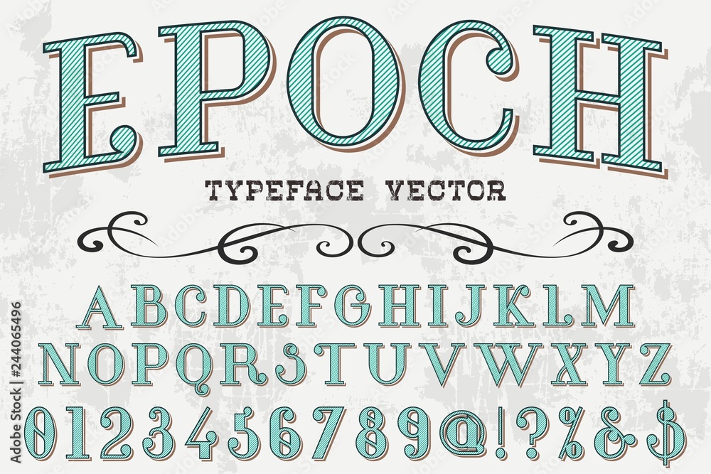 Aufkleber font script typeface vector