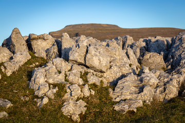 Ingleborough (723 m or 2,372 ft) is the second-highest mountain in the Yorkshire Dales.[1] It is one of the Yorkshire Three Peaks (the other two being Whernside and Pen-y-ghent), and is frequently cli