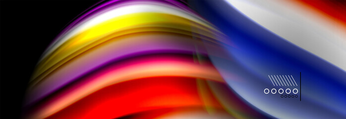 Fluid liquid wave pattern