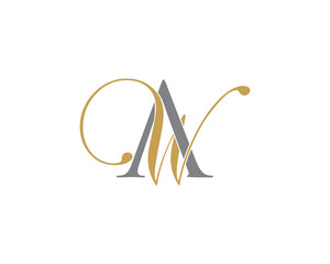 AW WA Letter Logo Icon 002