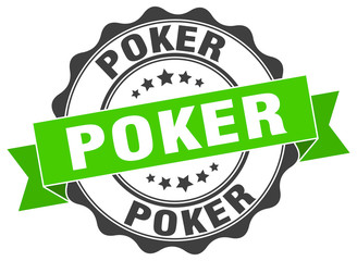 poker stamp. sign. seal