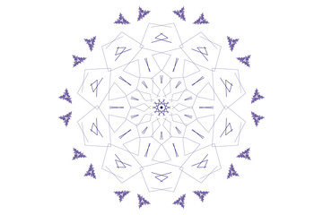 Symmetry Mandala Violette.