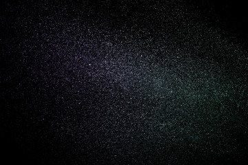 water splash isolated on black background