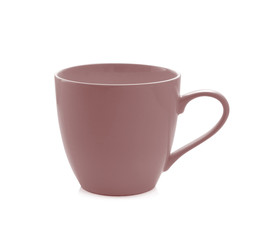 white ceramic cup on white background