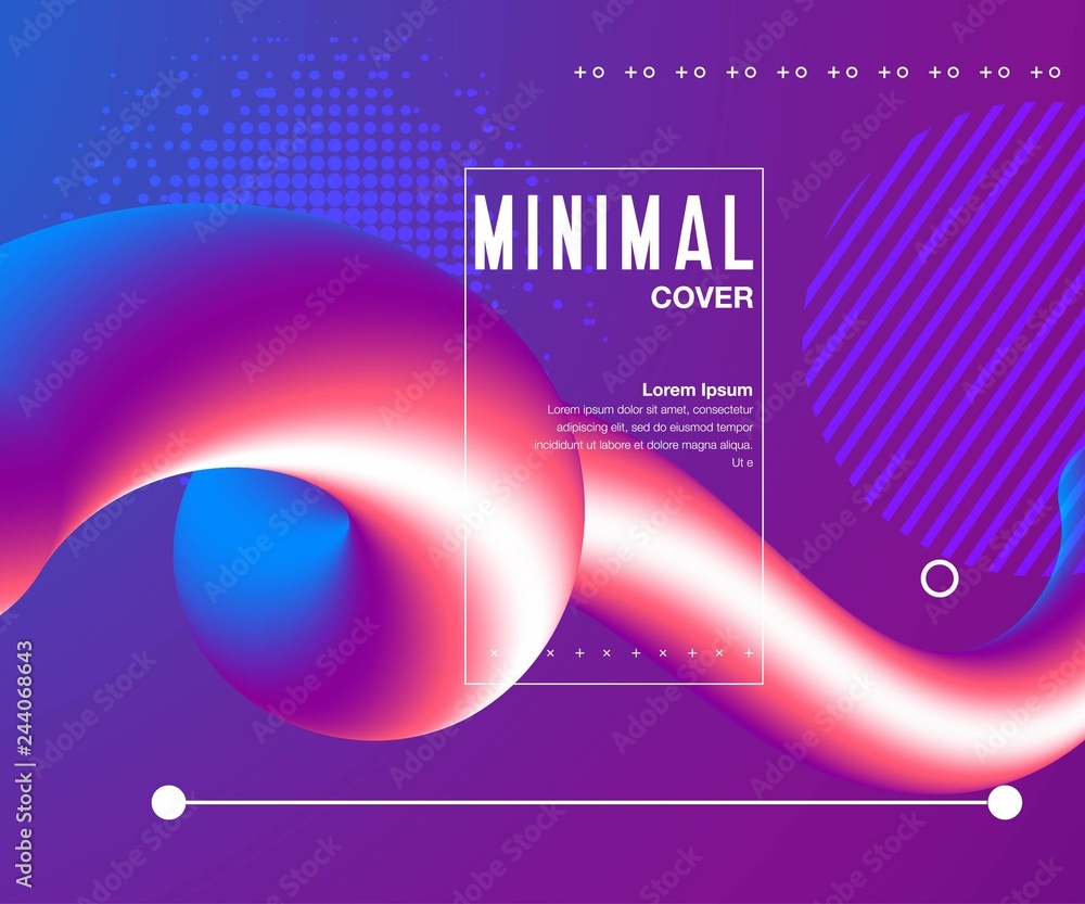 Poster liquid color background design. fluid gradient shapes composition
