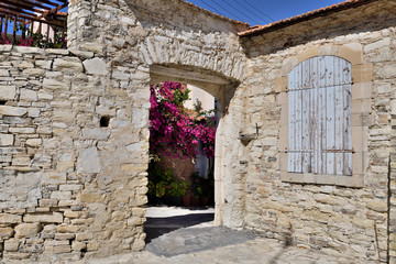 Fototapeta na wymiar Old highland Lefkara village in Republic of Cyprus