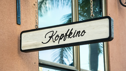 Obraz premium Schild 341 - Kopfkino