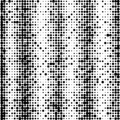The black dots of different sizes have different density on white.  